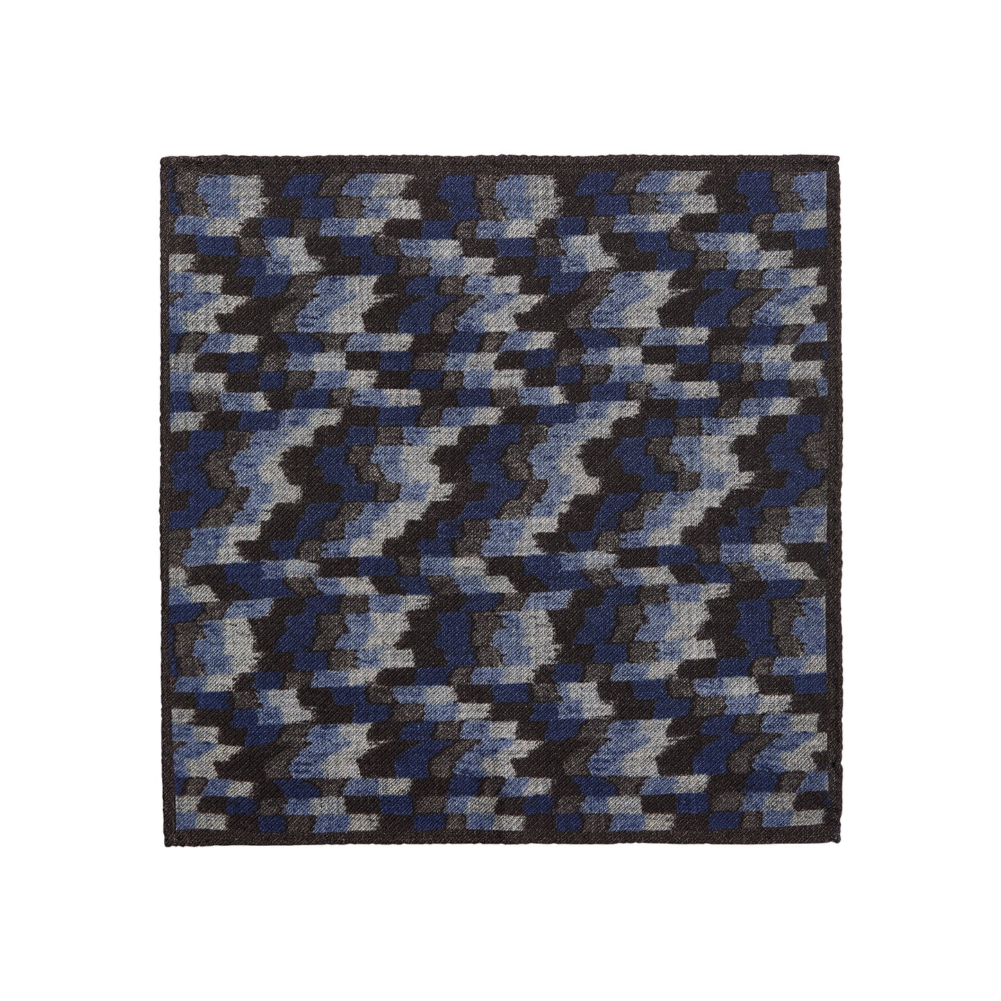 BLUE & BROWN "SPACE INVADERS" POCHETTE