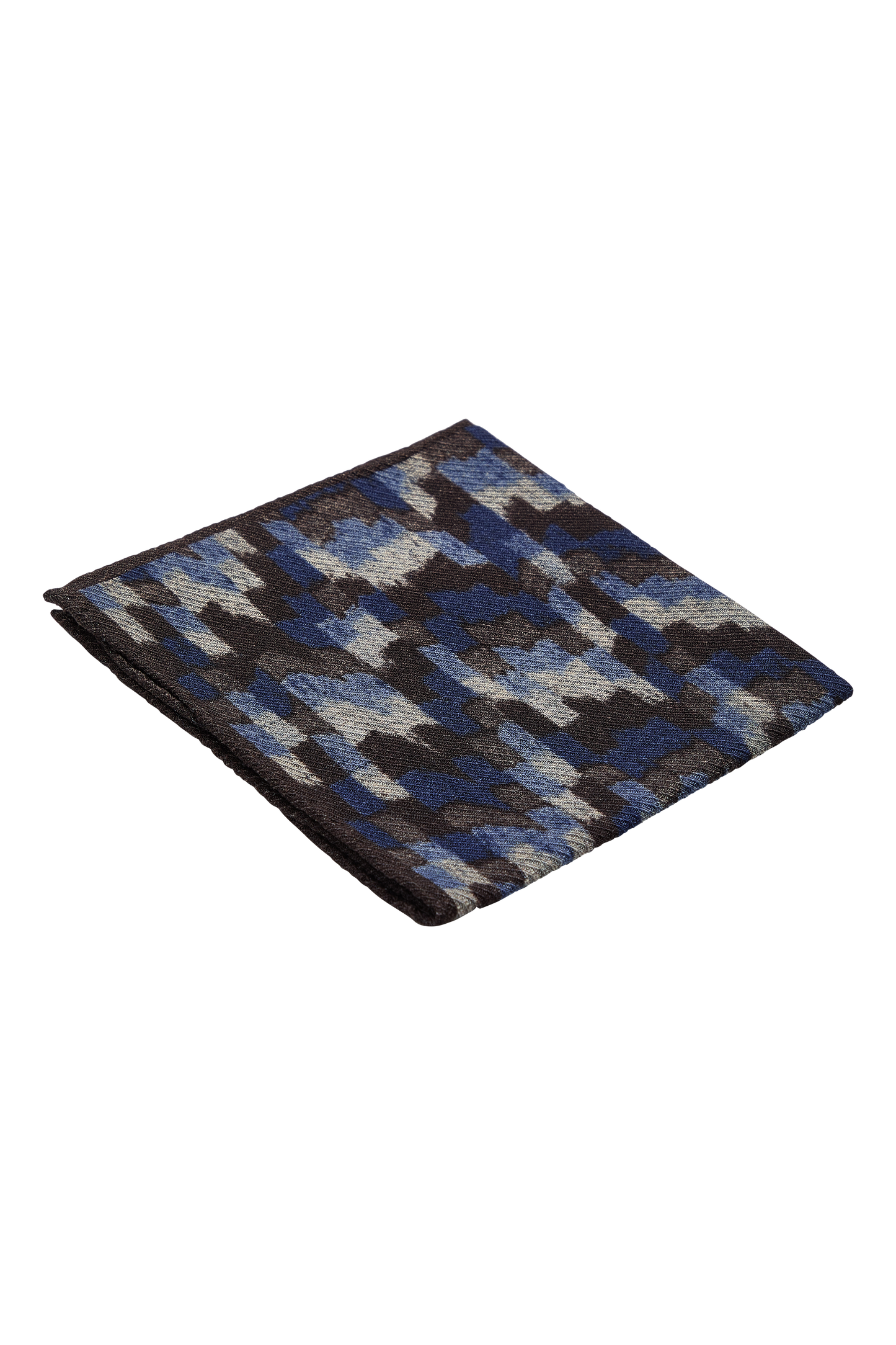 BLUE & BROWN "SPACE INVADERS" POCHETTE