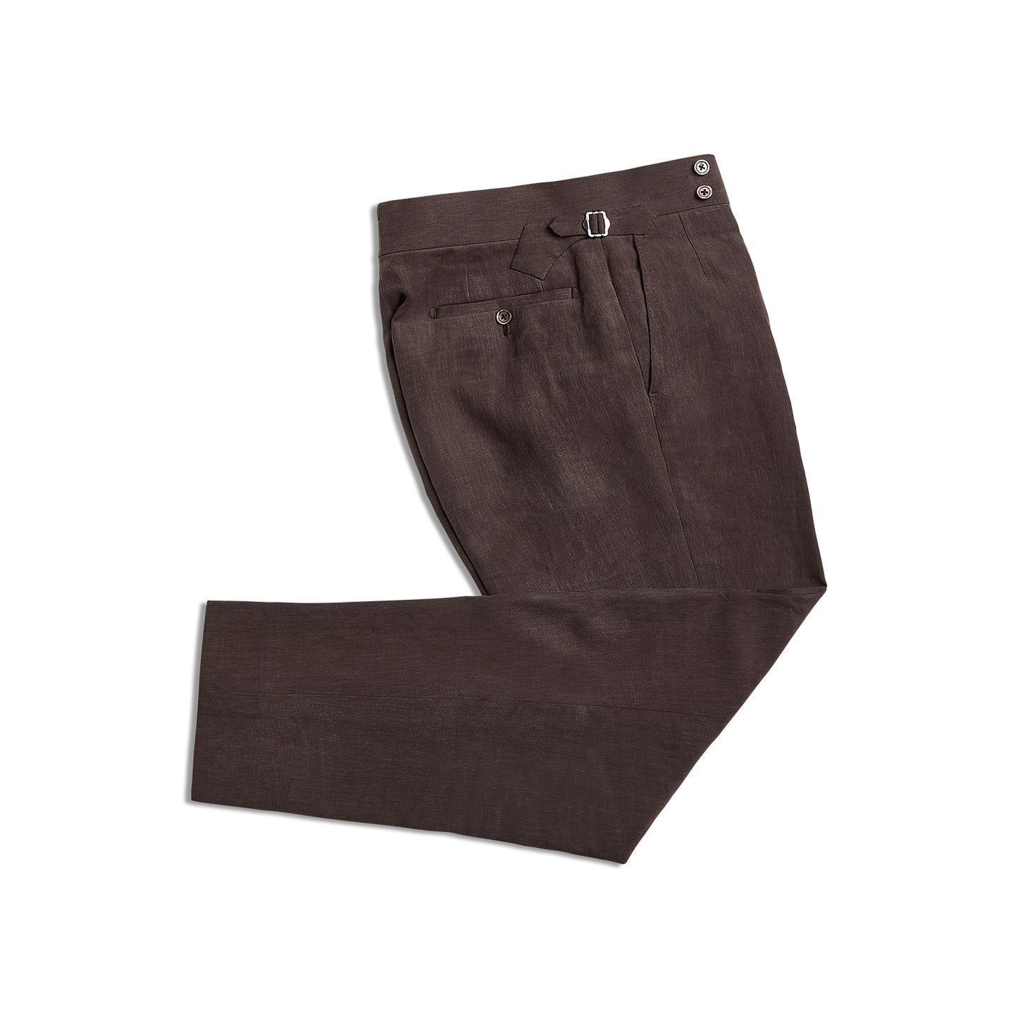 CHOCOLATE LINEN SUIT