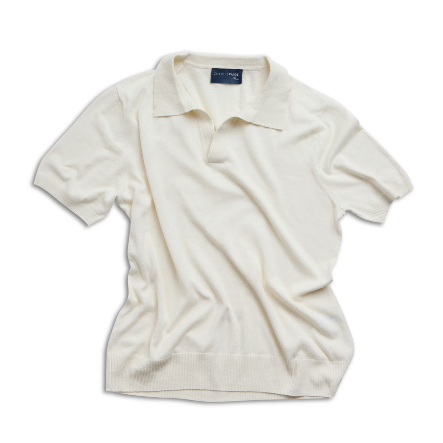 IVORY HEMP KNIT POLO