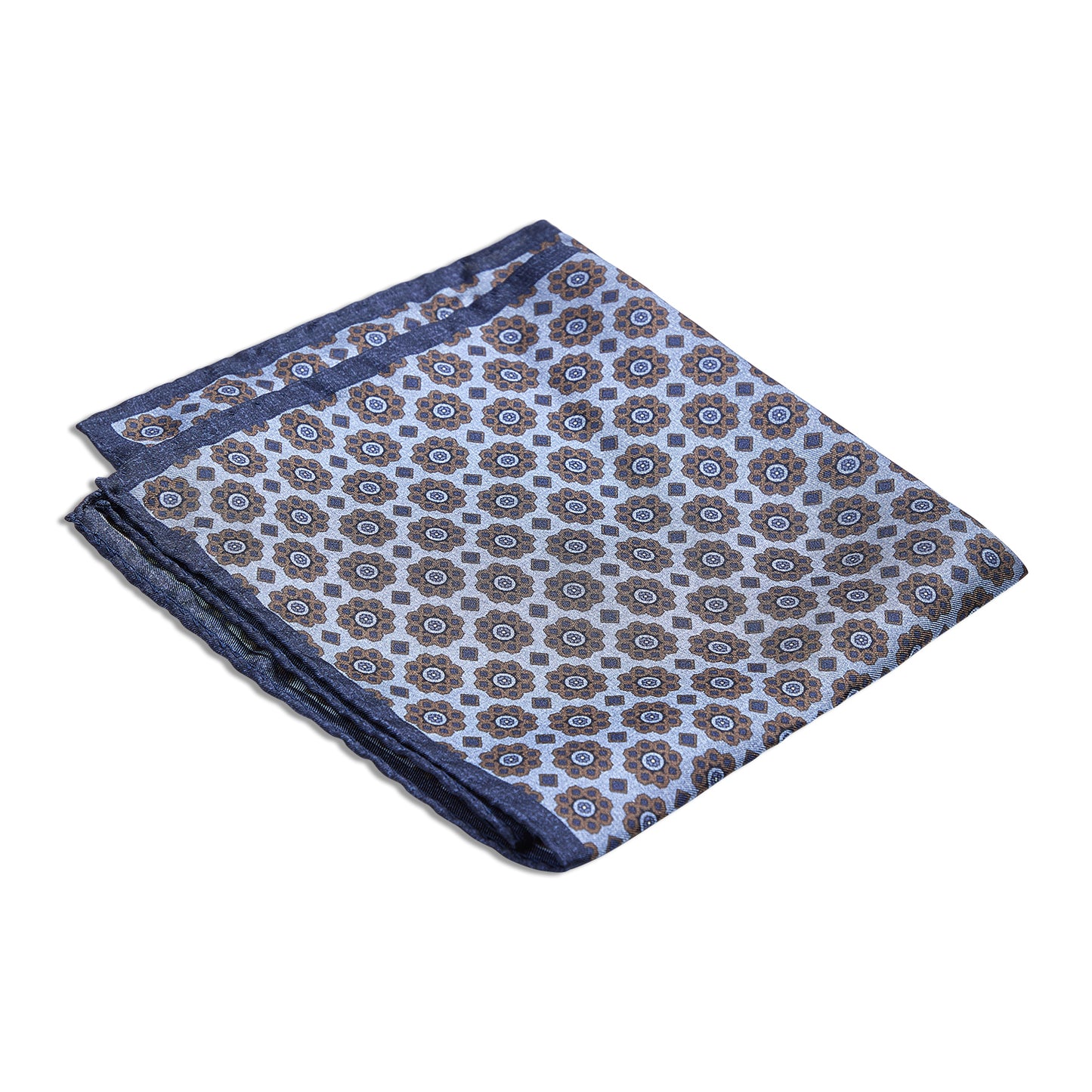 BLUE & SKY BLUE GEOMETRIC POCHETTE