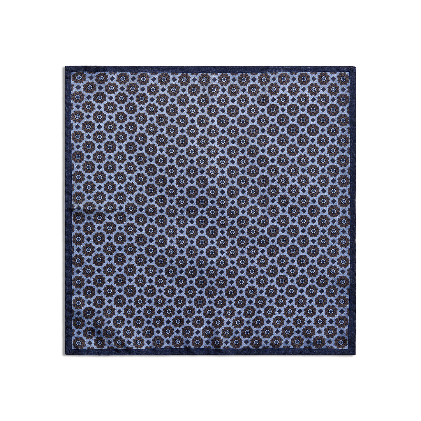BLUE & SKY BLUE GEOMETRIC POCHETTE